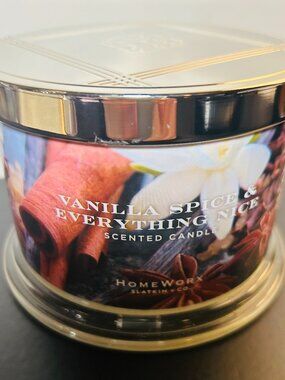 HomeWorx by Slatkin Vanilla Spice & Everything Nice 3-Wick 14oz Candle